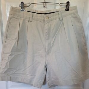 Vintage 1990s Polo Pleated Preppy Fratwear  Chino Shorts Sz 32